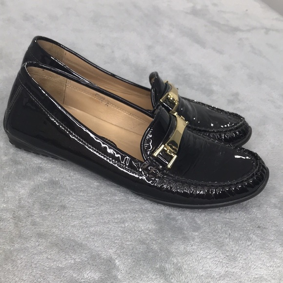 Vaneli Brown Shimmer Leather Driving Loafer Womens Size 7.5 A - Picture 2 of 12
